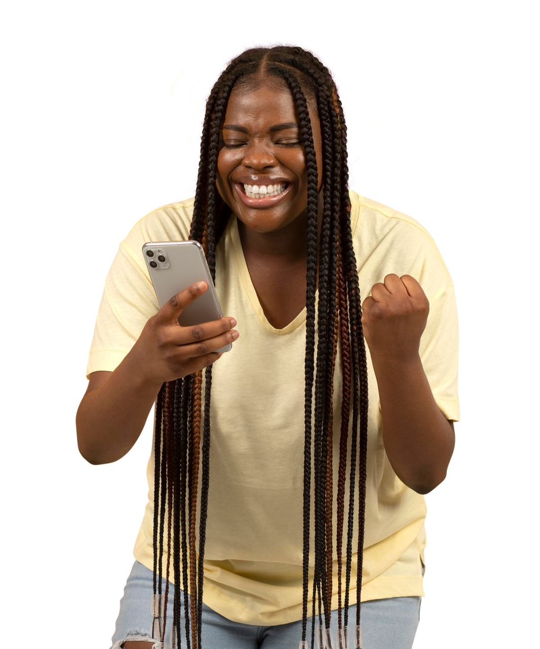 Illustration of diverse people using smartphones in a connected environment