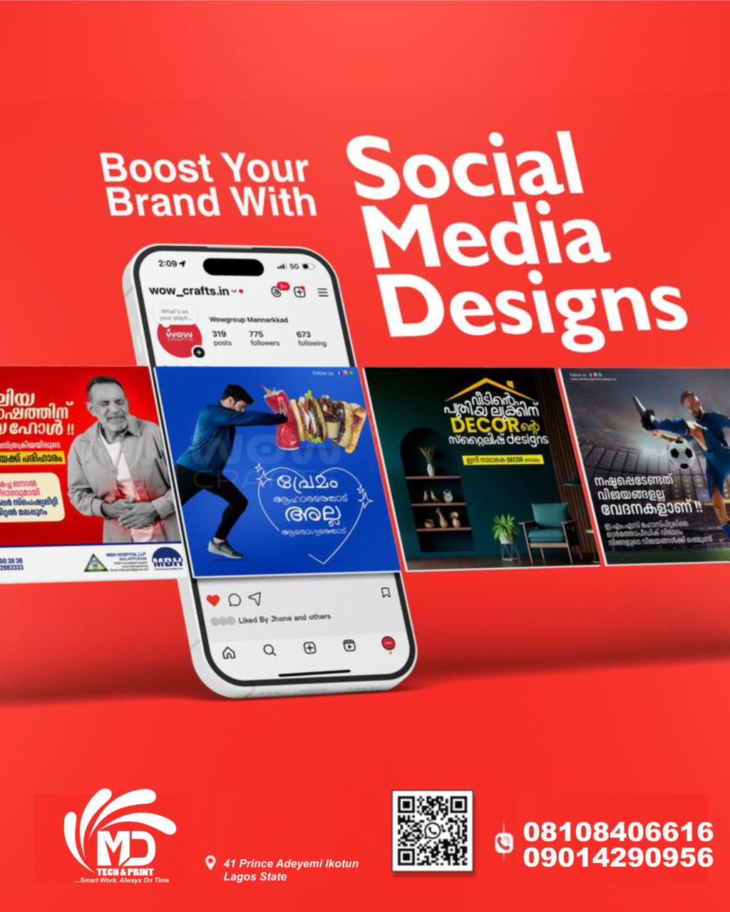 Social media management dashboard